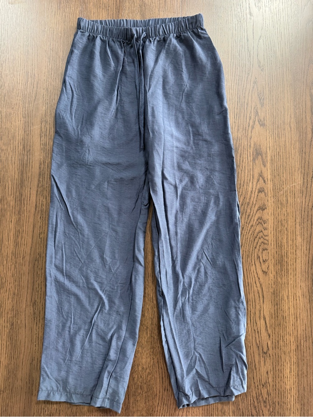 NWOT Boys Size 10 (150) Navy Drawstring Linen Pants